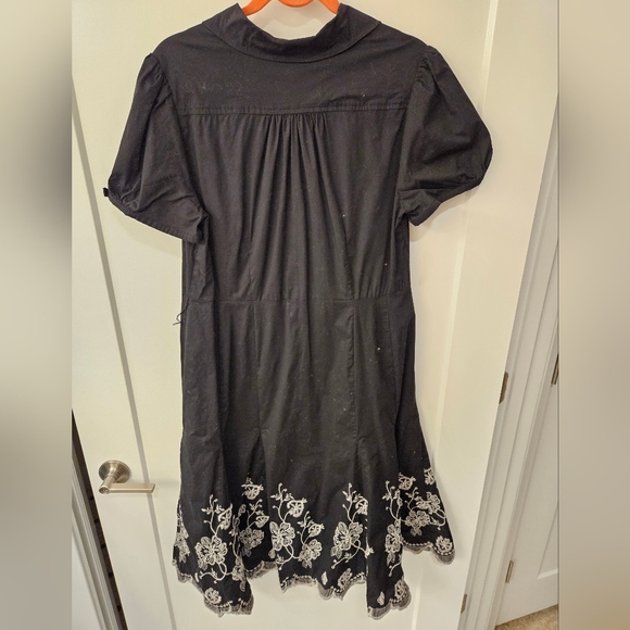 Lane Bryant Cotton Stretch Summer Midi Dress with Flair Bottom - Size 16 - Picture 7 of 10